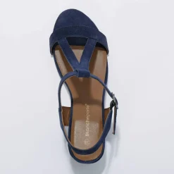 Sandales brides à talons en cuir certifié LWG