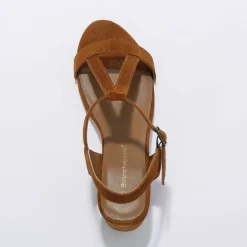 Sandales brides à talons en cuir certifié LWG