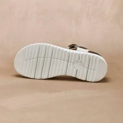 Sandales compensées à brides, largeur confort