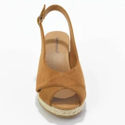 Sandales compensées corde à talon et bout ouverts
