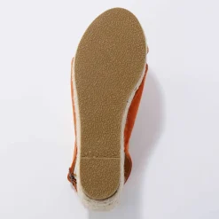 Sandales compensées corde à talon et bout ouverts