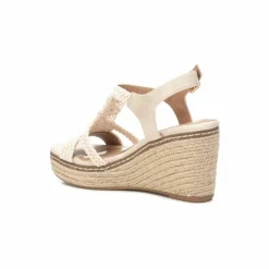 Sandales compensées macramé