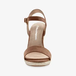Sandales compensées talon corde