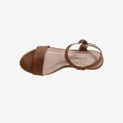 Sandales compensées talon corde