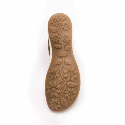 Sandales cuir multibrides ajourées, largeur confort