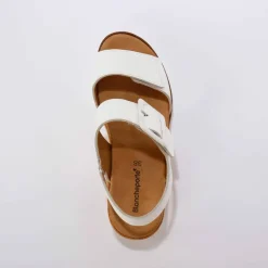 Sandales cuir ouverture totale