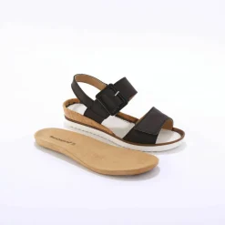 Sandales cuir ouverture totale
