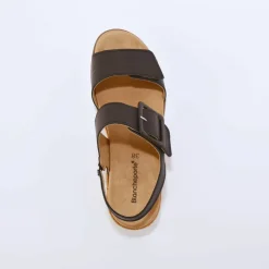 Sandales cuir ouverture totale