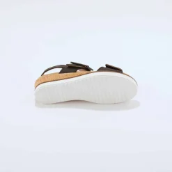 Sandales cuir ouverture totale