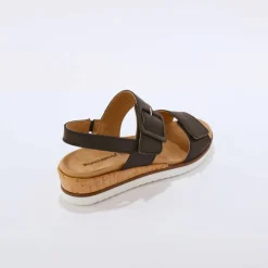 Sandales cuir ouverture totale