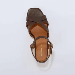 Sandales cuir à talon