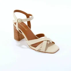 Sandales cuir à talon