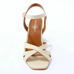 Sandales cuir à talon