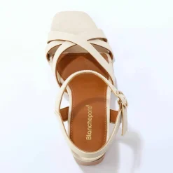 Sandales cuir à talon