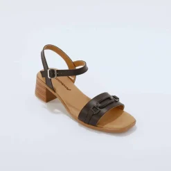 Sandales cuir à talon