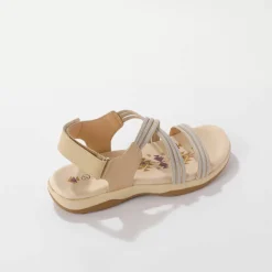 Sandales de marche brides élastiquées et scratchées