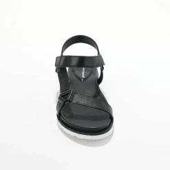 Sandales scratchées largeur confort en cuir style rando certifié LWG