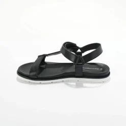 Sandales scratchées largeur confort en cuir style rando certifié LWG