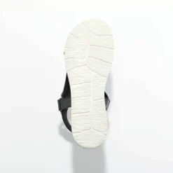 Sandales scratchées largeur confort en cuir style rando certifié LWG