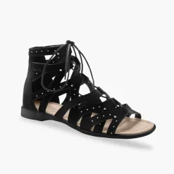 Sandales spartiates dessus strass