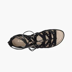 Sandales spartiates dessus strass
