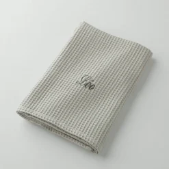 Serviette de bain nid d'abeille Colombine®, personnalisable, 240 g/m2