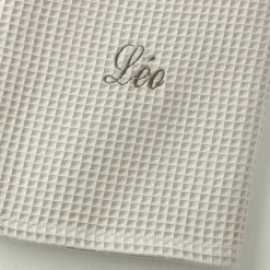 Serviette de bain nid d'abeille Colombine®, personnalisable, 240 g/m2
