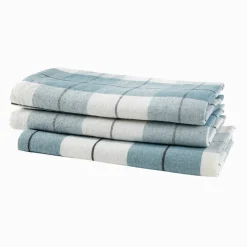 Serviette de table carreaux tissé teint - lot de 3