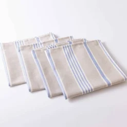 Serviettes de table rayées - lot de 4