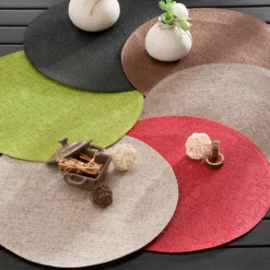 Set de table rond bambou - Lot de 4