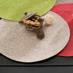 Set de table rond bambou - Lot de 4