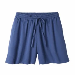 Short crépon uni, effet jupette