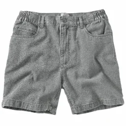 Short denim élastiqué côtés