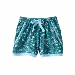 Short de pyjama – fleuri émeraude