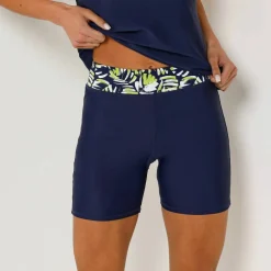 Short long de bain ceinture imprimée Upala