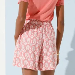 Short noué viscose fluide, imprimé