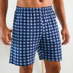Short pyjama coton carreaux