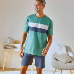 Short pyjama coton uni