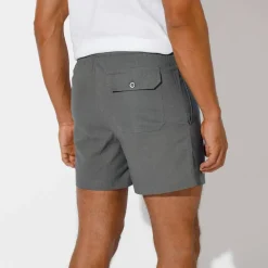 Short toile ceinture élastiquée