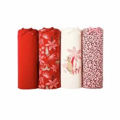 Shorty coton stretch imprimé "panthère" - lot de 4