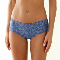 Shorty coton stretch imprimé 