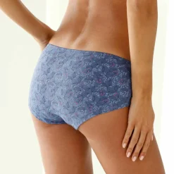 Shorty coton stretch imprimé 