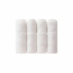Slip coton et dentelle forme midi Romance - lot de 4 (3 + 1 gratuit)