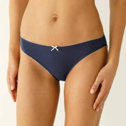 Slip coton stretch imprimé "fleurs' - lot de 4