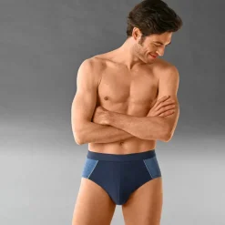 Slip fermé bicolore, taille haute - lot de 4