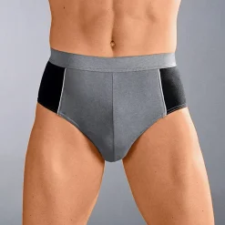 Slip fermé bicolore, taille haute - lot de 4