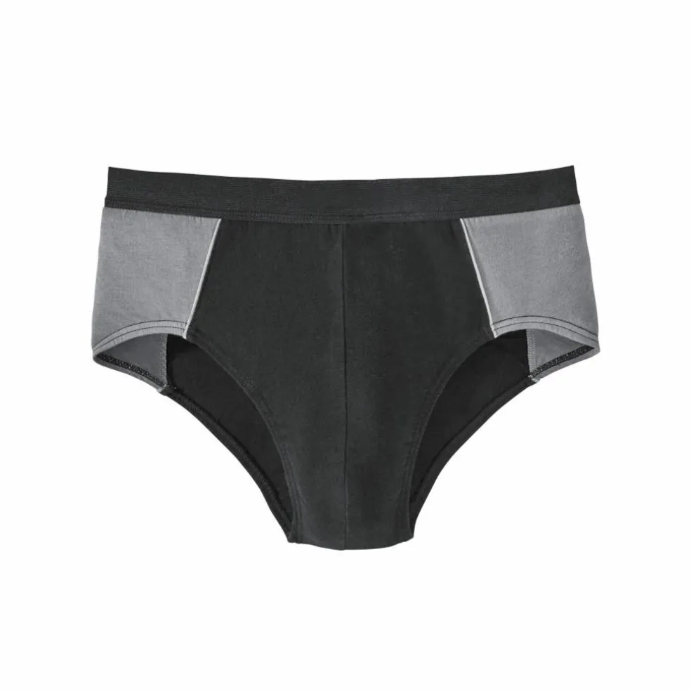 Slip fermé bicolore, taille haute - lot de 4