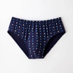 Slip fermé imprimé assorti taille confort - lot de 6
