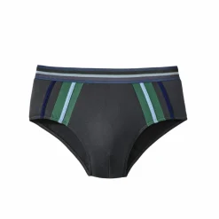 Slip fermé taille haute bandes contrastées - lot de 6