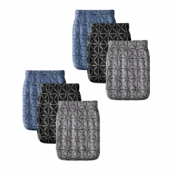 Slip fermé taille haute motifs géométriques - lot de 6